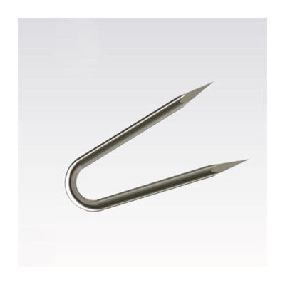 Q.TA' 6 C CHIODI CAMBRETTE DOPPIA PUNTA A U BL.100G 13X20