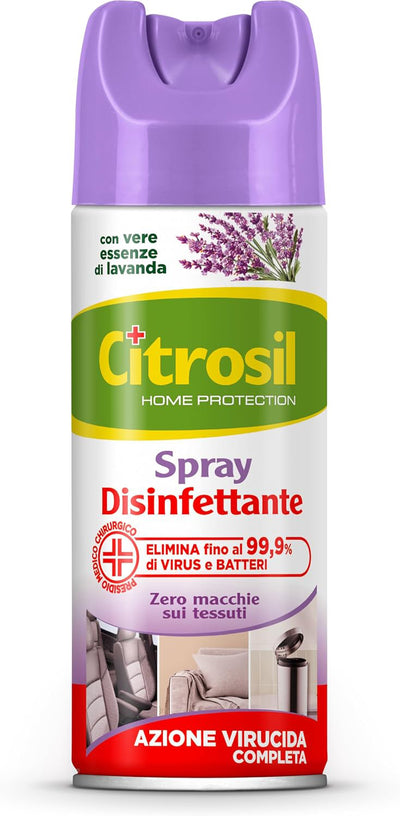 Q.TA'. 12 CITROSIL SPRAY DISINFETTANTE VIRUCIDA AGR+LAVANDA 300 ML