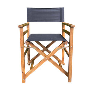 Q.TA' 2 C SEDIA REGISTA LEGNO PIEGHEVOLE CINEMA NERO