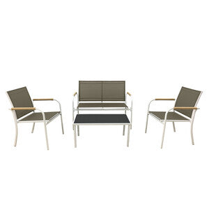 Q.TA' 1 C SET 4 SALOTTO MENTON BIANCO/BEIGE
