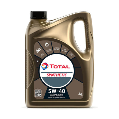 Q.TA' 3 OLIO LUBRIFICANTE TOTAL SYNTHETIC 5W40 4 L