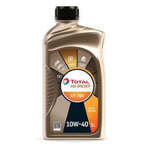 Q.TA'. 12 OLIO LUBRIFICANTE TOTAL HI-PERF 4T 700 10W40 1 L