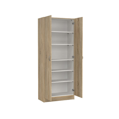 Q.TA' 1 KIT ARMADIO MULTIUSO FOCUS 69X35X170 QUERCIA