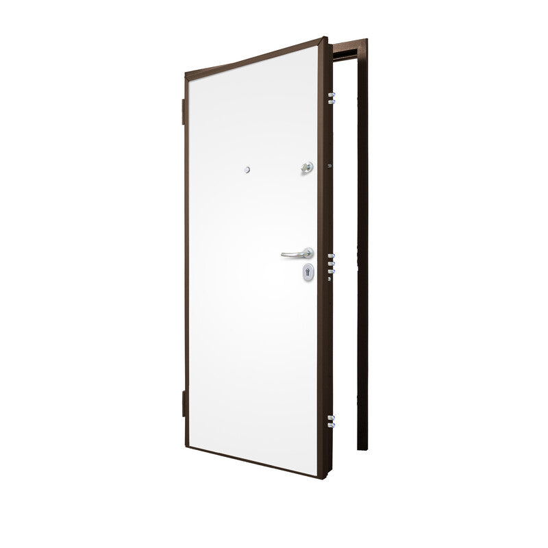 Q.TA' 1 C PORTA BLINDATA C/CONTROT CL.3 BIANCO 80X210 DX