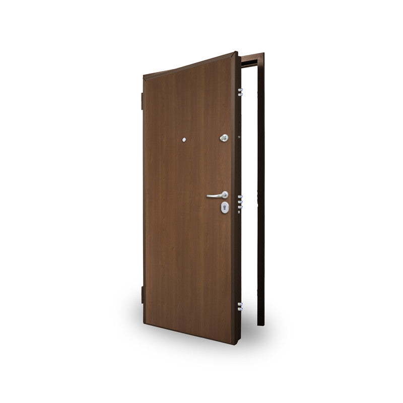 Q.TA' 1 C PORTA BLINDATA C/CONTROT CL.3 NOCE M 90X210 SX