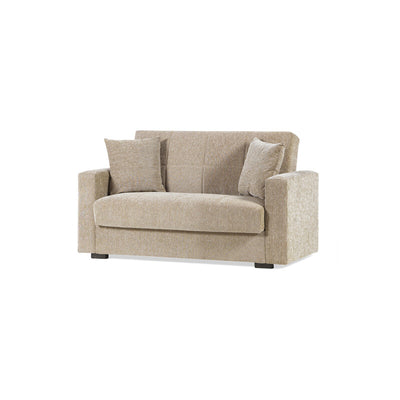 Q.TA' 1 DIVANO 2 POSTI C/CASSETTONE NORA LUMOS BEIGE