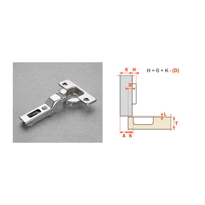 Q.TA' 50 SALICE CERNIERA C2A6G99 F35 COLLO MEDIO 9 110 GRADI