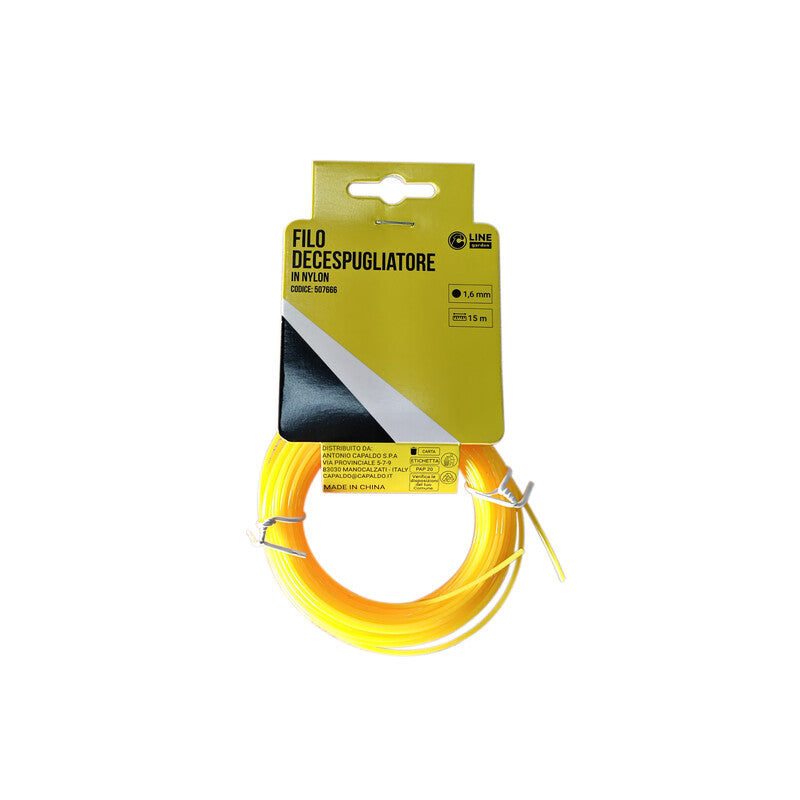 Q.TA' 1 C FILO DECESPUGLIATORE TONDO YELLOW-R MM1.6X15MT