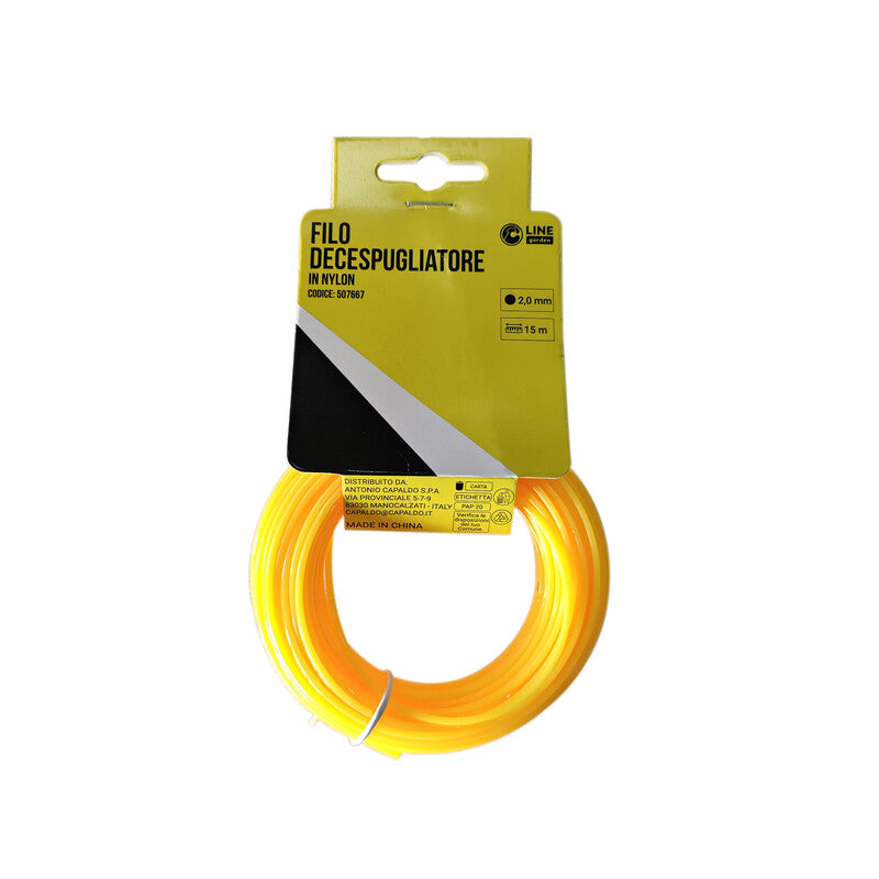 Q.TA' 1 C FILO DECESPUGLIATORE TONDO YELLOW-R MM2.0X15MT