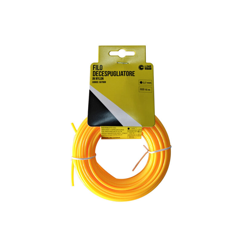 Q.TA' 1 C FILO DECESPUGLIATORE TONDO YELLOW-R MM2.7X15MT