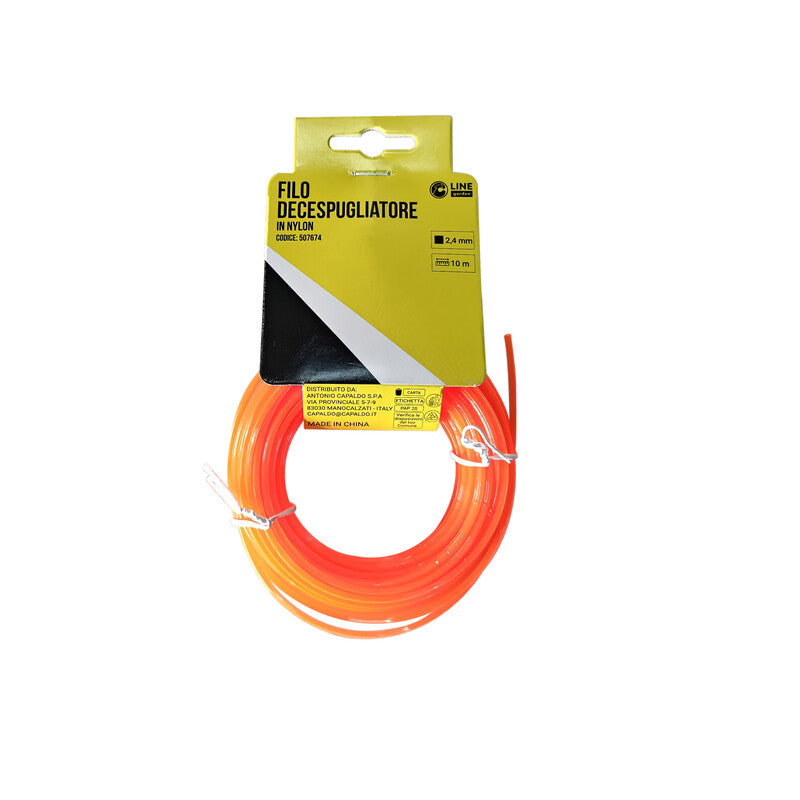 Q.TA' 1 C FILO DECESPUGLIATORE QUADRO ORANGE-S 2,4MMX10M