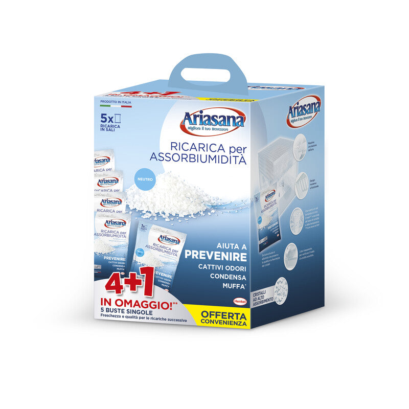 Q.TA' 6 ARIASANA RICARICA IN SALI NEUTRI 5 BUSTE DA 450 G