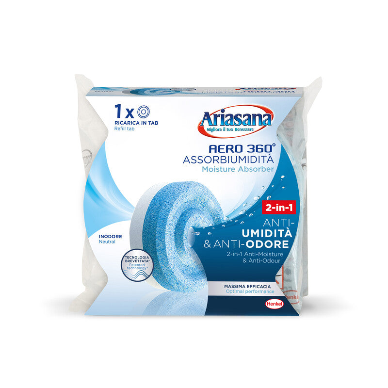 Q.TA' 12 ARIASANA RICARICA AERO 360 TAB INODORE 450 G