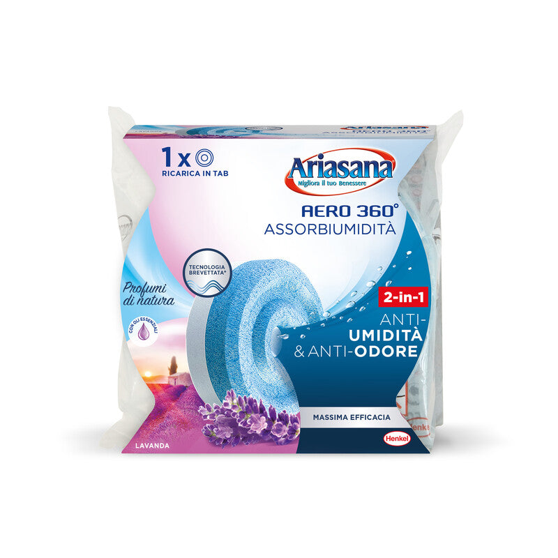 Q.TA' 12 ARIASANA RICARICA AERO 360 TAB LAVANDA 450 G
