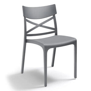 Q.TA' 1 SEDIA CROIX IMPILABILE 46X54XH80CM GRAPHITE