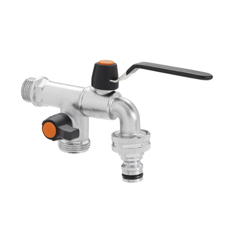 Q.TA' 1 RUBINETTO 1/2 C/DEVIATORE METAL-JET 9625