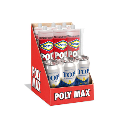 Q.TA' 1 BOSTIK POLYMAX EXPO ORIGINAL CRISTAL 6 CART+3 BIRRE