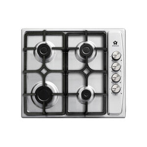 Q.TA' 1 PIANO COTTURA INOX STAYLUX GAS 60CM GRIGLIA GHISA