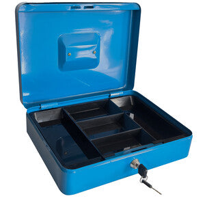 Q.TA' 1 C CASSETTA PORTAVALORI BLU 5015 25X18X9CM