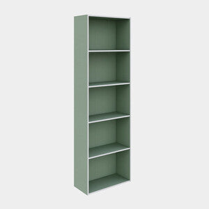 Q.TA' 1 LIBRERIA 4 RIPIANI 50X22,8X157,4 CM VERDE SALVIA