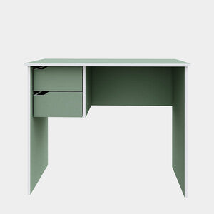 Q.TA' 1 SCRITTOIO 2 CASSETTI 90X50X73 CM VERDE SALVIA