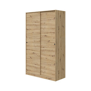 Q.TA' 1 ARMADIO 2 ANTE SCORREVOLI 120X50X200 CM ROVERE