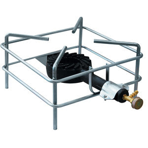 Q.TA' 2 FORNELLONE A GAS FOX 30X30 CM CROMATO