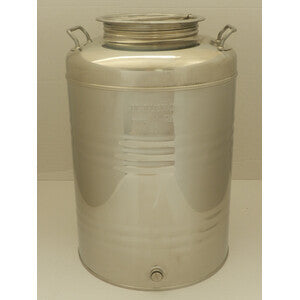 Q.TA' 1 FUSTO OLIO ACCIAIO INOX 441 50 L AGGRAFFATO