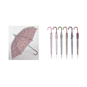 Q.TA' 12 OMBRELLO AUTOMATICO LUNGO DONNA C/BICCH. ASSORTITO