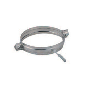 Q.TA' 2 C COLLARE INOX C/TASSELLO P/TUBO D 8 CM