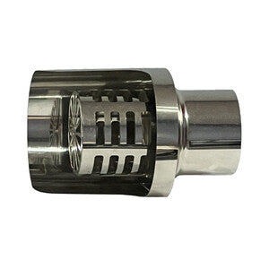Q.TA' 1 C TERMINALE INOX ORIZZONTALE D 8 CM