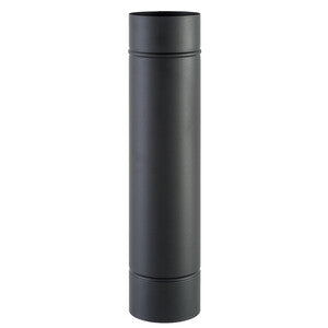 Q.TA' 1 TUBO PORCELLANATO D 15 X H 50CM NERO OPACO CLASSIC
