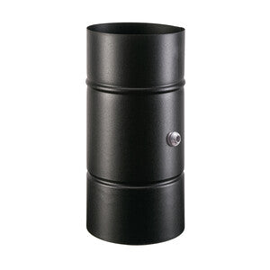 Q.TA' 1 TUBO PORCELLANATO C/COMB C/TAPPO D 12XH19CM NERO CLASSIC