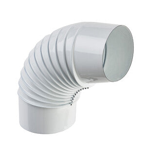 Q.TA' 1 CURVA PORCELLANATA PIEGHETTATA 90 D 13CM BIANCO CLASSIC