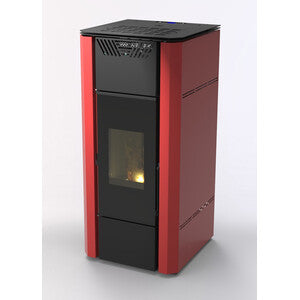 Q.TA' 1 C TERMOSTUFA PELLET IDRO PROMETEO 18V BORDEAUX