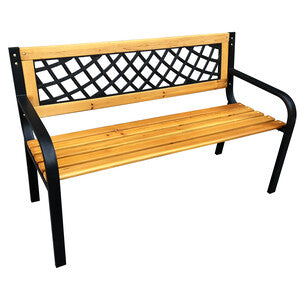 Q.TA' 1 C PANCHINA NERO/LEGNO NATURALE 118X50X75 SOSTA