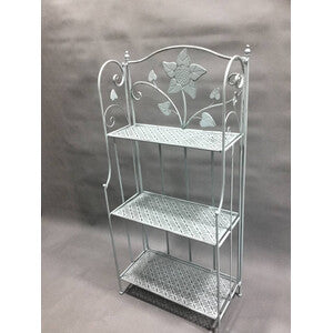 Q.TA' 2 C SCAFFALE 3 RIPIANI 60X28X127CM AZZURRO CH EPOQUE