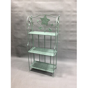 Q.TA' 2 C SCAFFALE 3 RIPIANI 60X28X127CM VERDE SALVIA EPOQUE