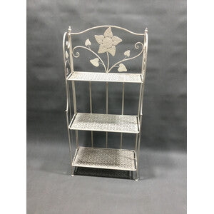 Q.TA' 2 C SCAFFALE 3 RIPIANI 60X28X127CM BIANCO ANT EPOQUE