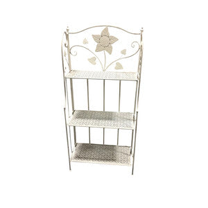 Q.TA' 2 C SCAFFALE 3 RIPIANI 60X28X127CM BIANCO ANT EPOQUE