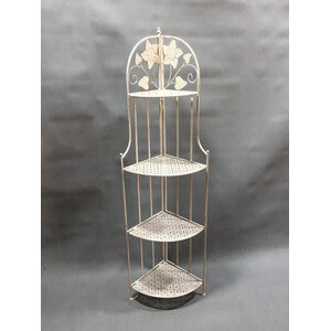 Q.TA' 2 C ANGOLIERA 4 RIPIANI 49X33X156CM BIANCO ANT EPOQUE