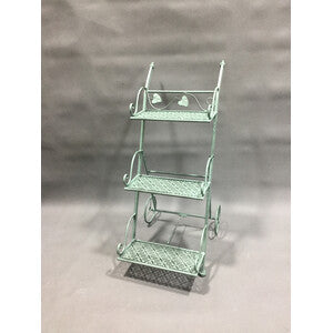 Q.TA' 2 C FIORIERA C/RUO 3 RIP 54X34X78CM VERDE SAL EPOQUE