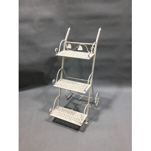 Q.TA' 2 C FIORIERA C/RUO 3 RIP 54X34X78CM BIANCO ANT EPOQUE