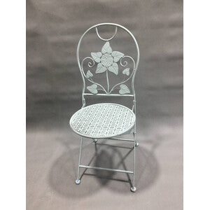 Q.TA' 2 C SEDIA 40X40X94CM AZZURRO CHIARO EPOQUE