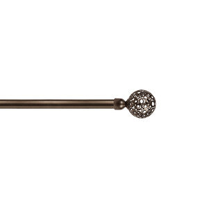 Q.TA' 6 BASTONE METALLO D 20/17 120/210CM RICAMO BRONZO