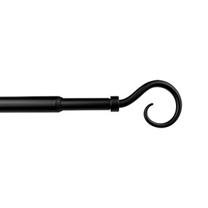 Q.TA' 1 BASTONE METALLO D 12/9 70/120CM RICCIOLO NERO