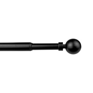 Q.TA' 1 BASTONE METALLO D 12/9 70/120CM PALLA NERO