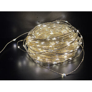 Q.TA' 1 CATENA LUMINOSA 180 GOCCE LED C/GIOCHI BIA CALDO