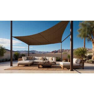 Q.TA' 1 C TENDA VELA OMBREGGIANTE RETTANG HDPE 3X4 BEIGE