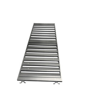 Q.TA' 1 C PANNELLO LATERALE P/PERGOLA LAMELLE ALU 93X235H GRIGIO